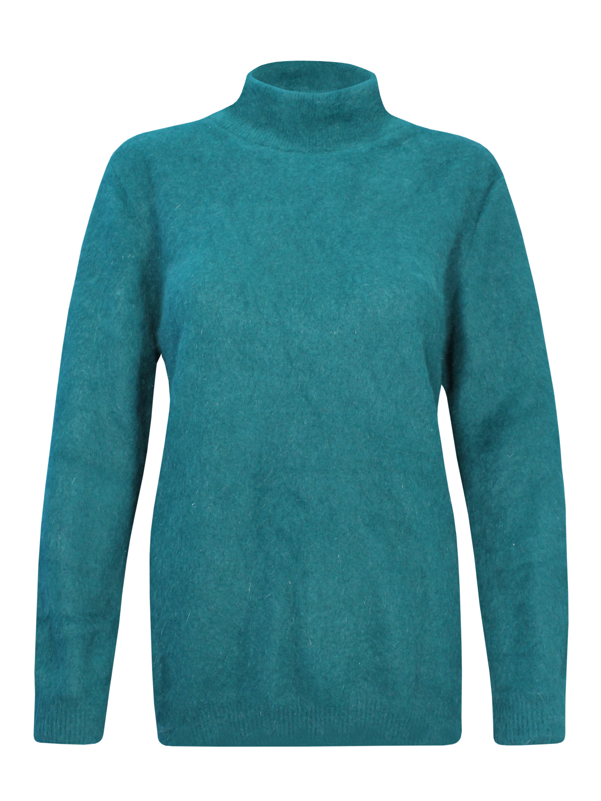 Hochflauschpullover mit Stehkragen