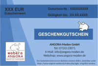 wobera ANGORA Geschenkgutschein