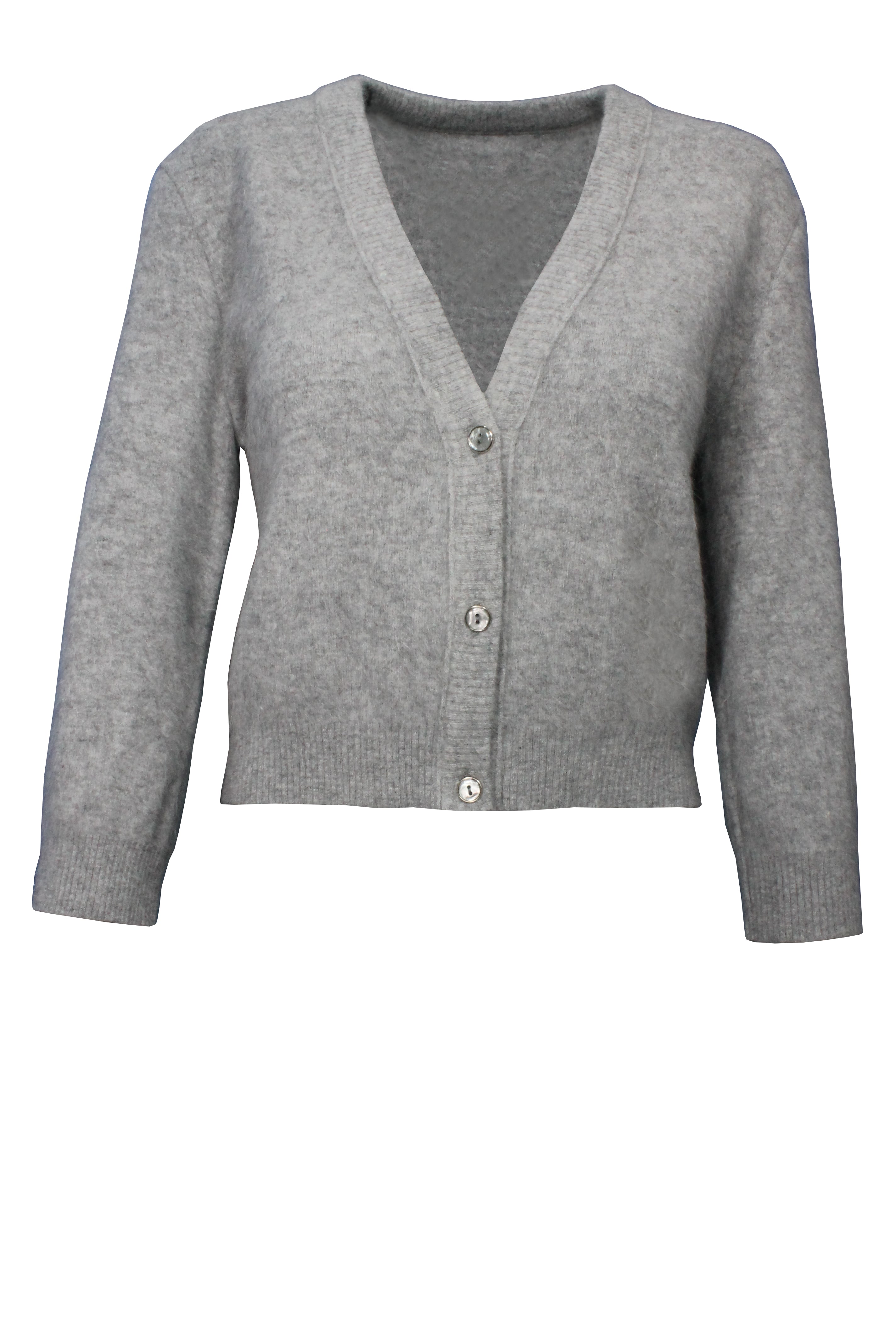 Hochflauschjacke kurzgeschnitten mit Knöpfen