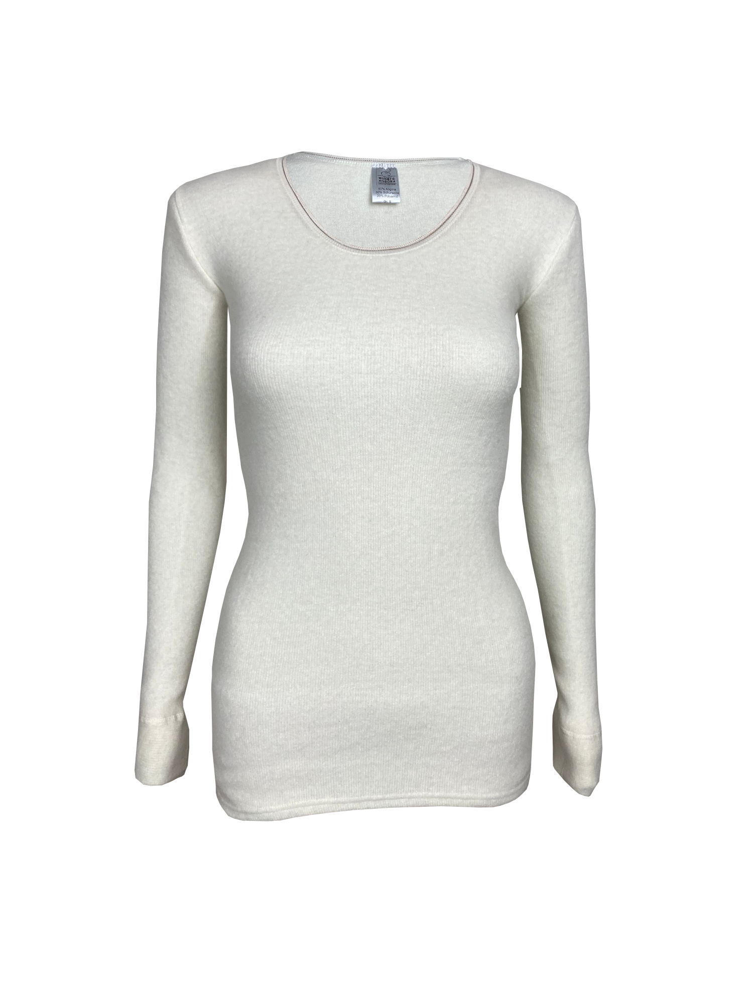Damenhemd langarm <p> 100% Angora