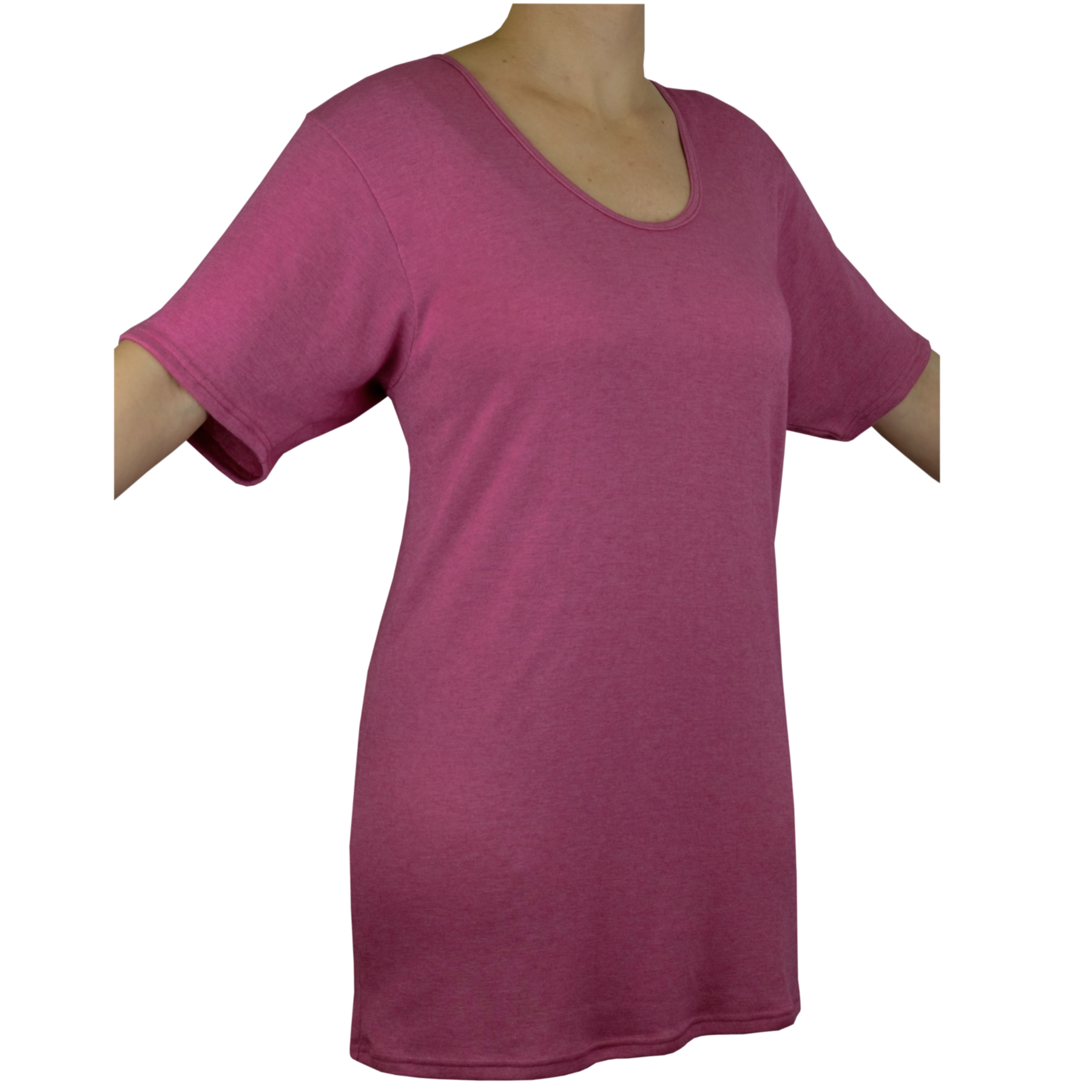 Leichte Schlafmode - Nachthemd/Schirt langgeschnitten <p> 30% Angora 40% Modal 30% Seide