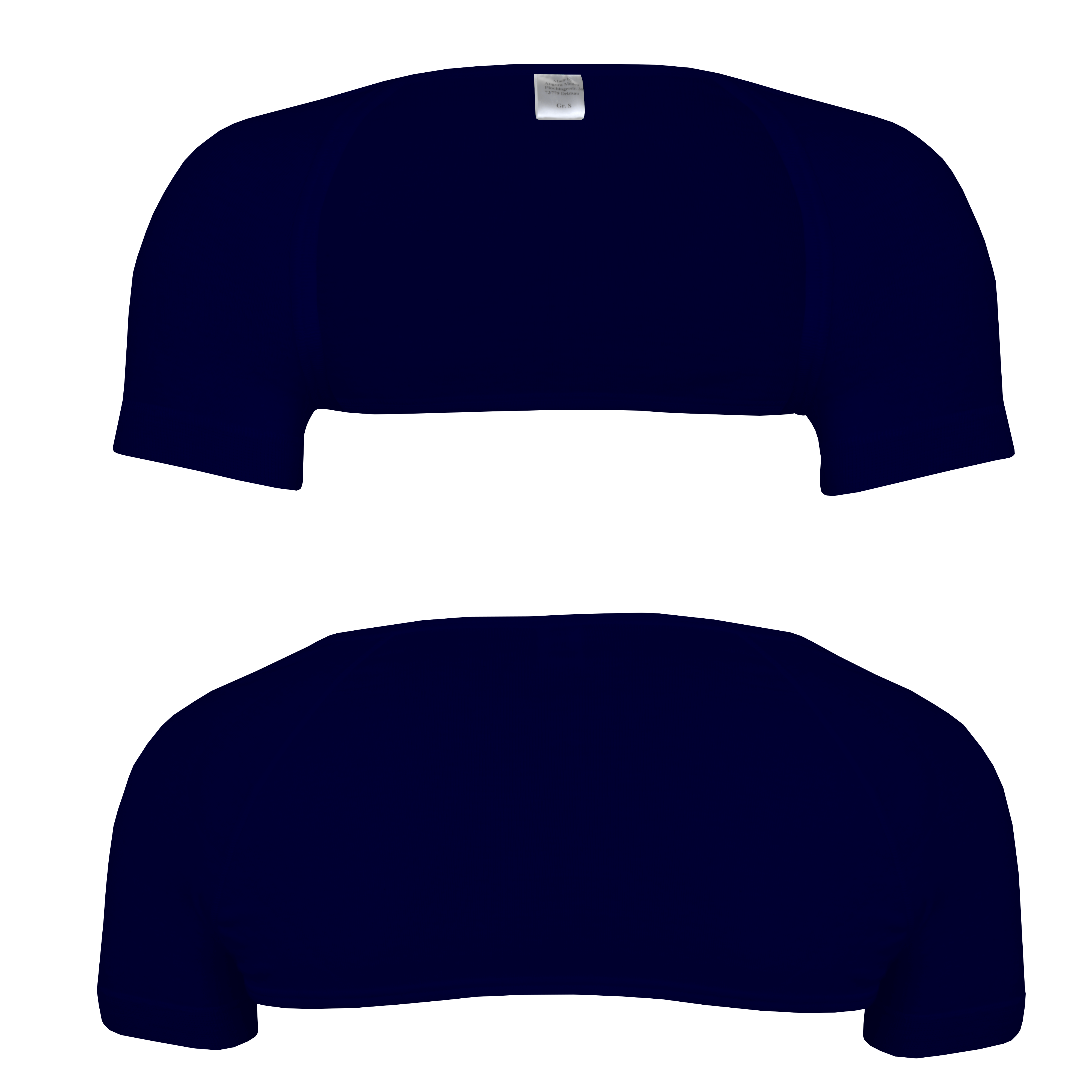 Schulter-/Nackenwärmer kurzarm <p> 60% Baumwolle 40% Angora