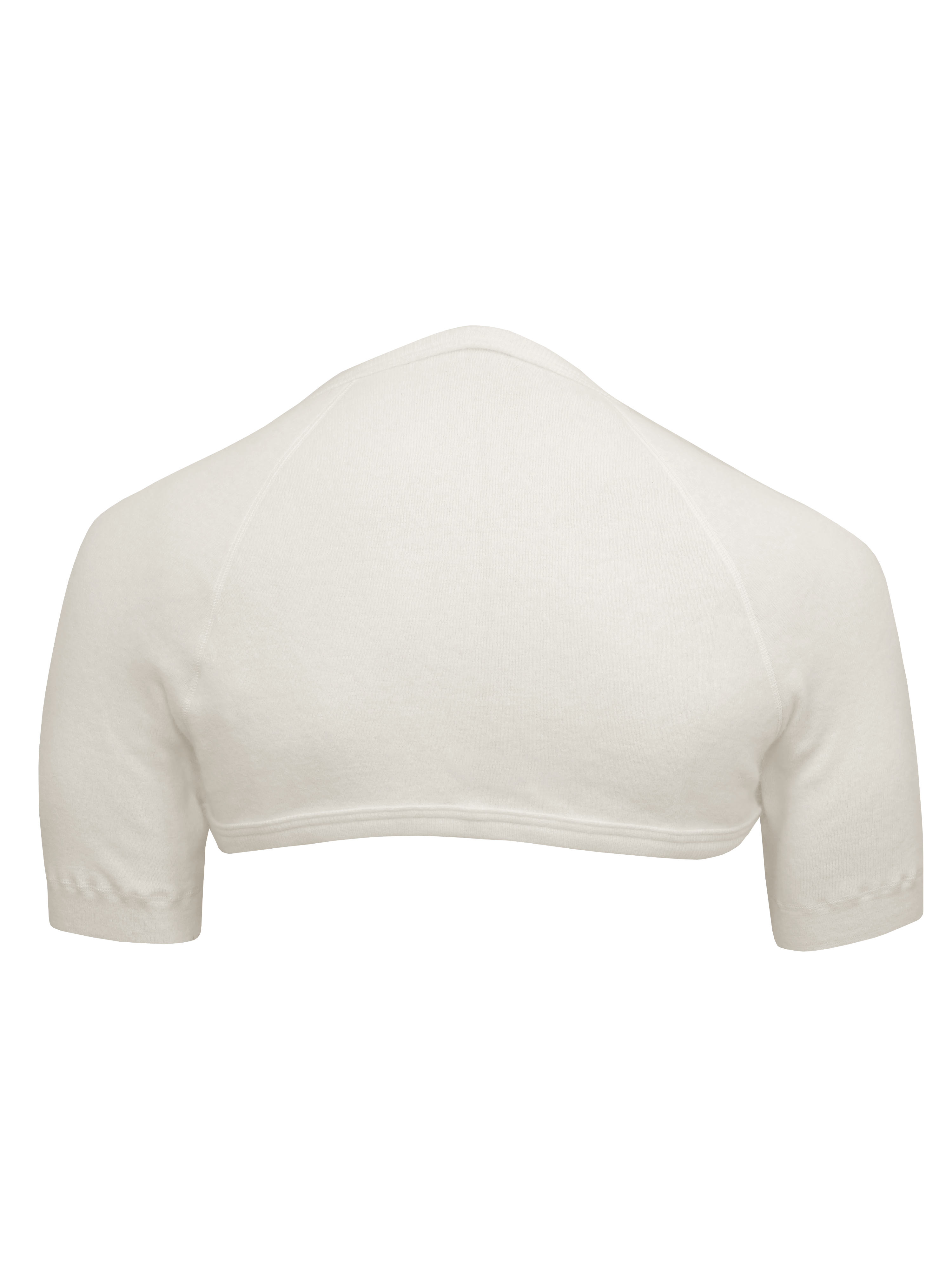 Schulter-/Nackenwärmer kurzarm mit hohem Nacken <p> 60% Baumwolle 40% Angora