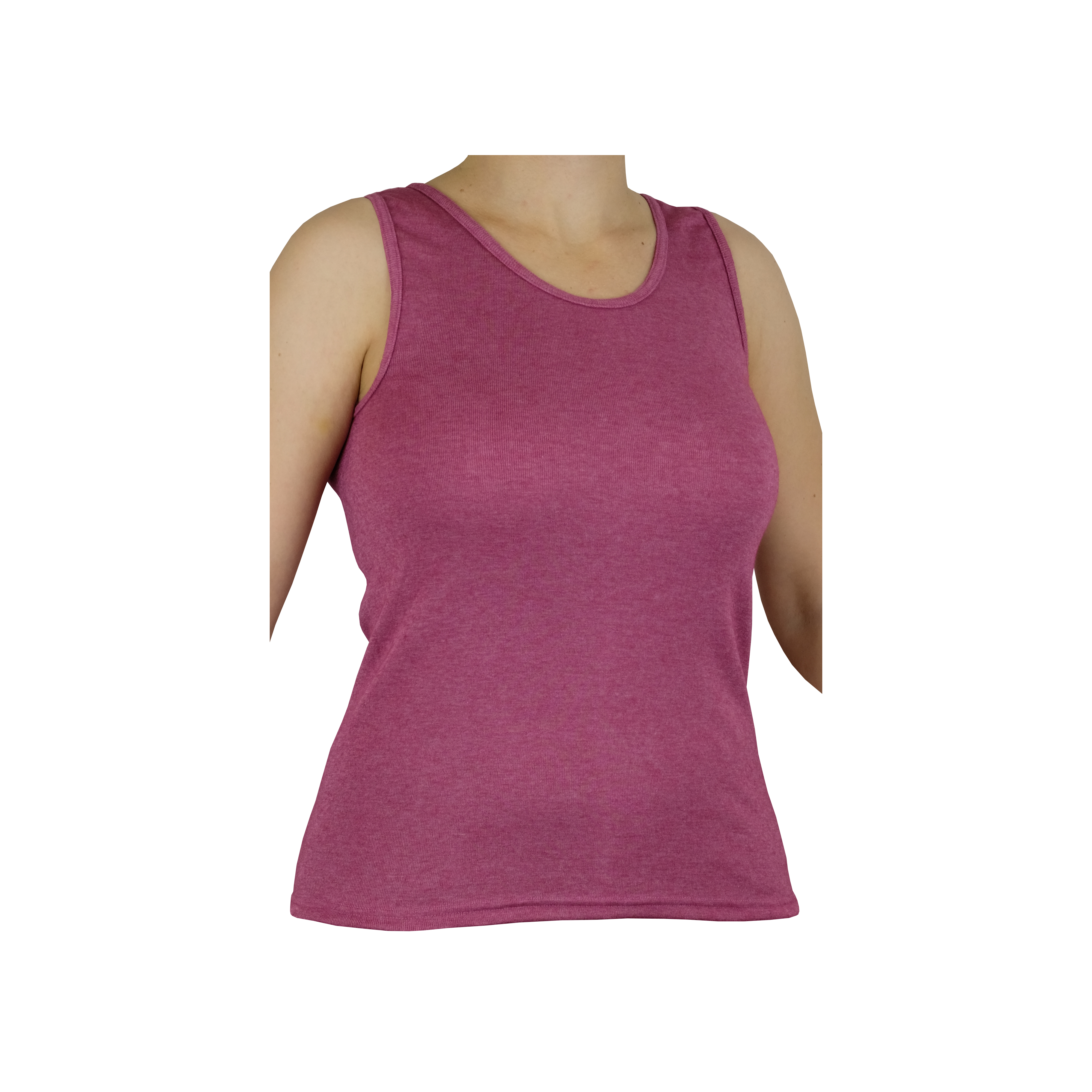 Leichte Schlafmode - Shirt ohne Arm <p> 30% Angora 40% Modal 30% Seide