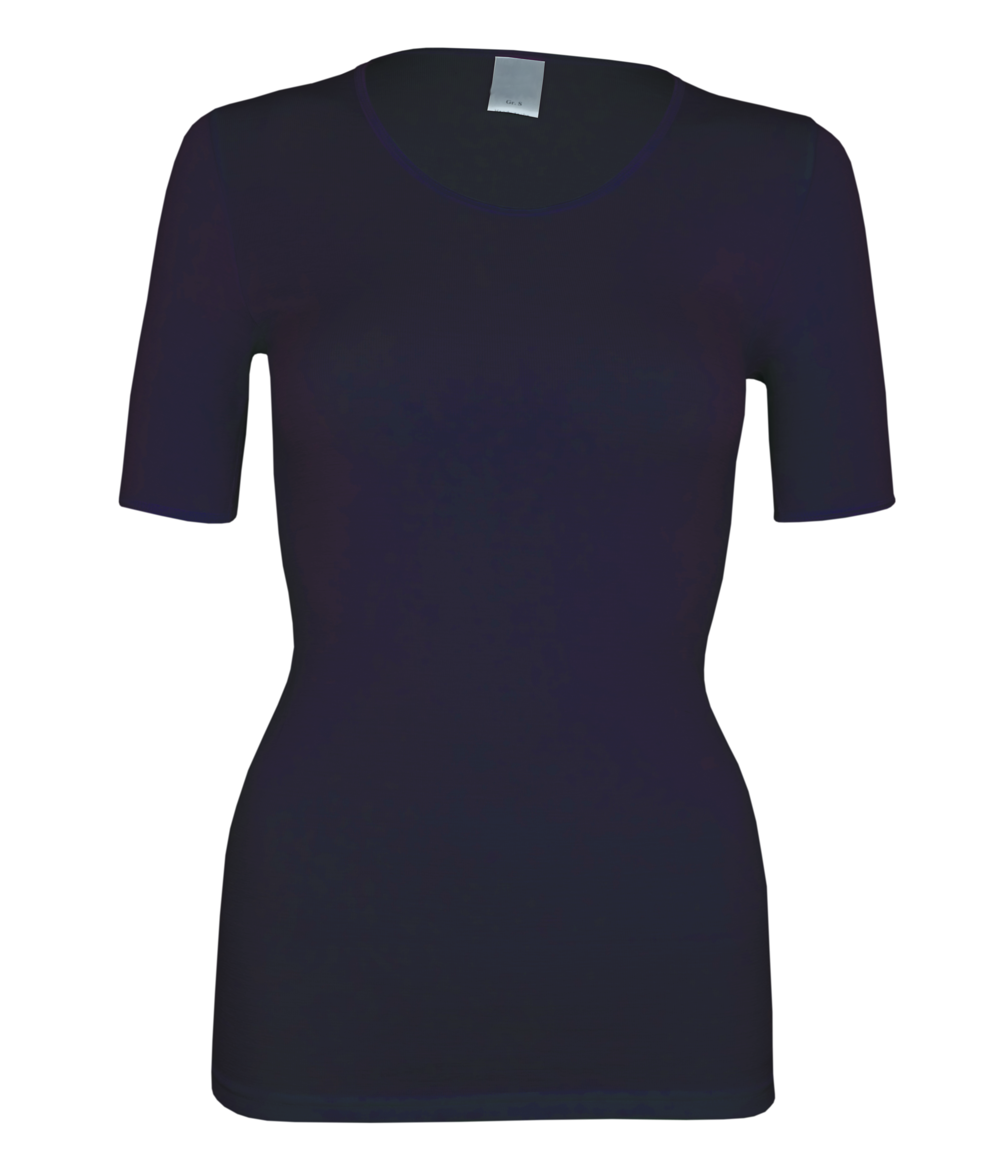 Damenhemd 1/2 Arm <p> 70% Schurwolle | 30% Seide