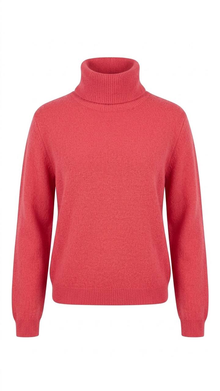Kuscheliger Damen-Rollkragenpullover – Pink