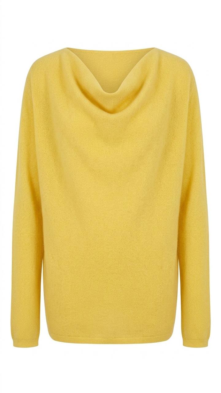 Gemütlicher Oversize-Strickpullover in Waffelstruktur – Sonnengelb / Gelb