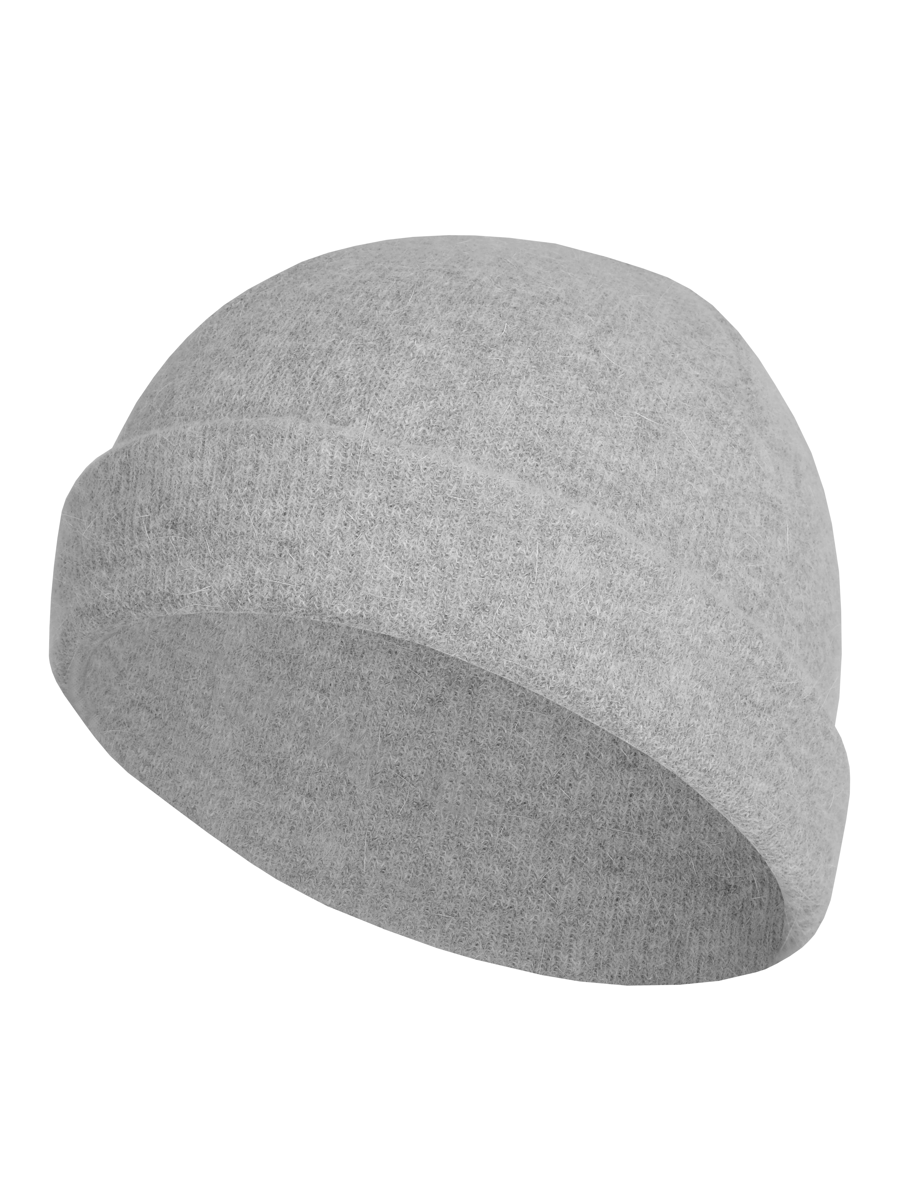 Basic-Mütze <p> 50% Angora 30% Schurwolle 20% Polyamid