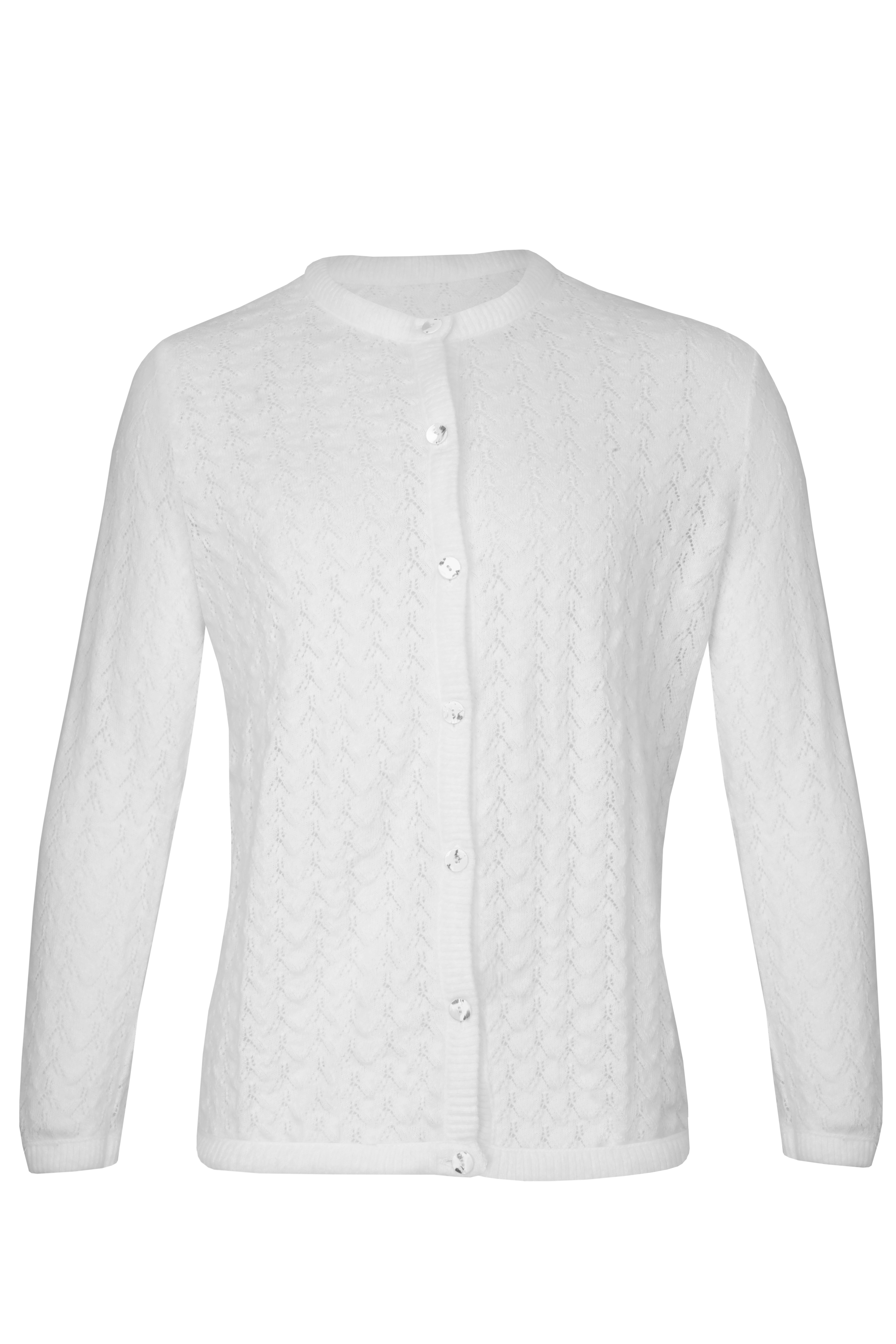 Bettjäckchen rundhals und Knöpfe <p> 75% Angora 25% Polyamid