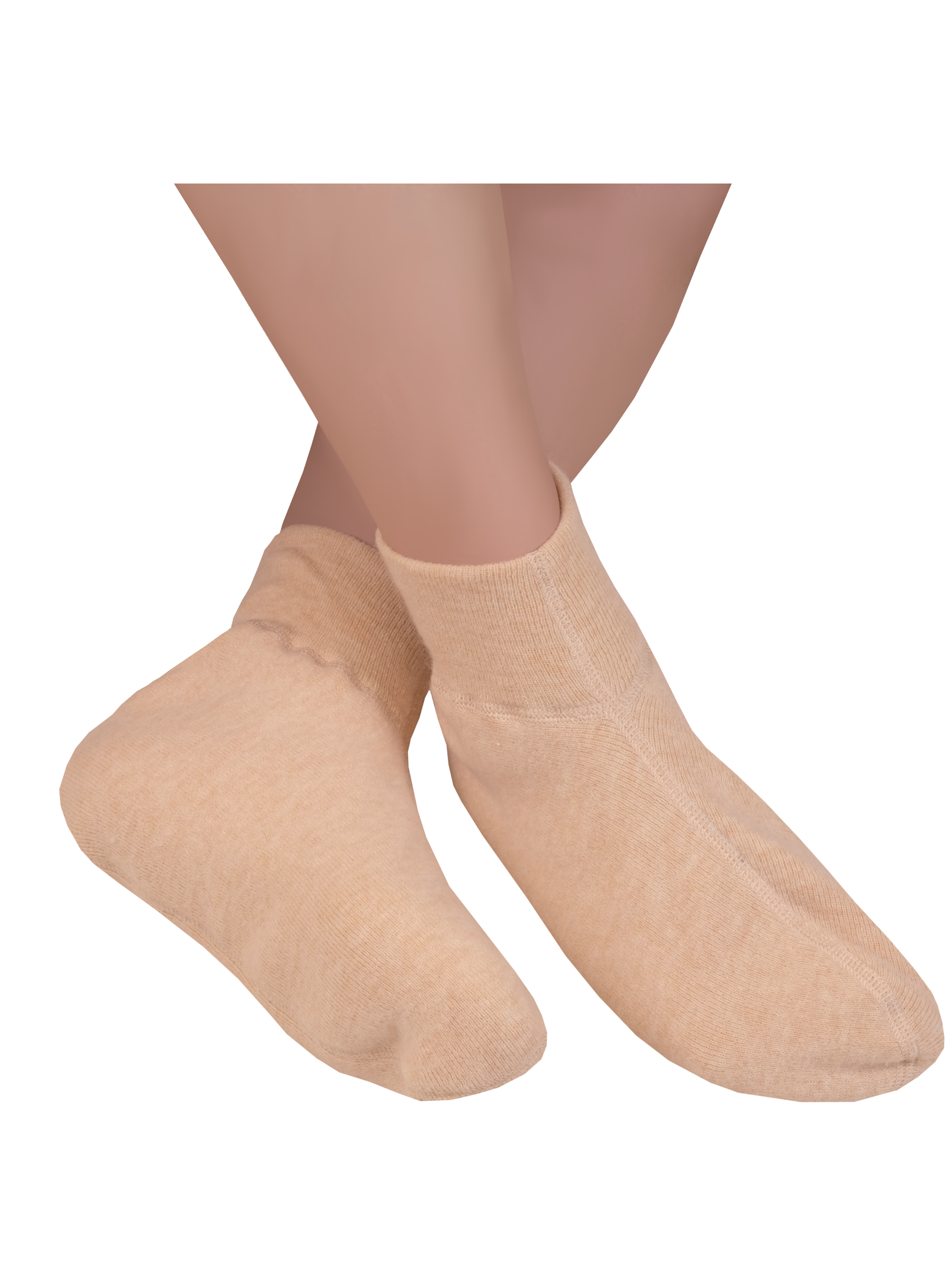 Fußwärmer/Bettschuhe doppelwandig - extrawarm <p> 70% Angora 15% Schurwolle 15% Polyamid