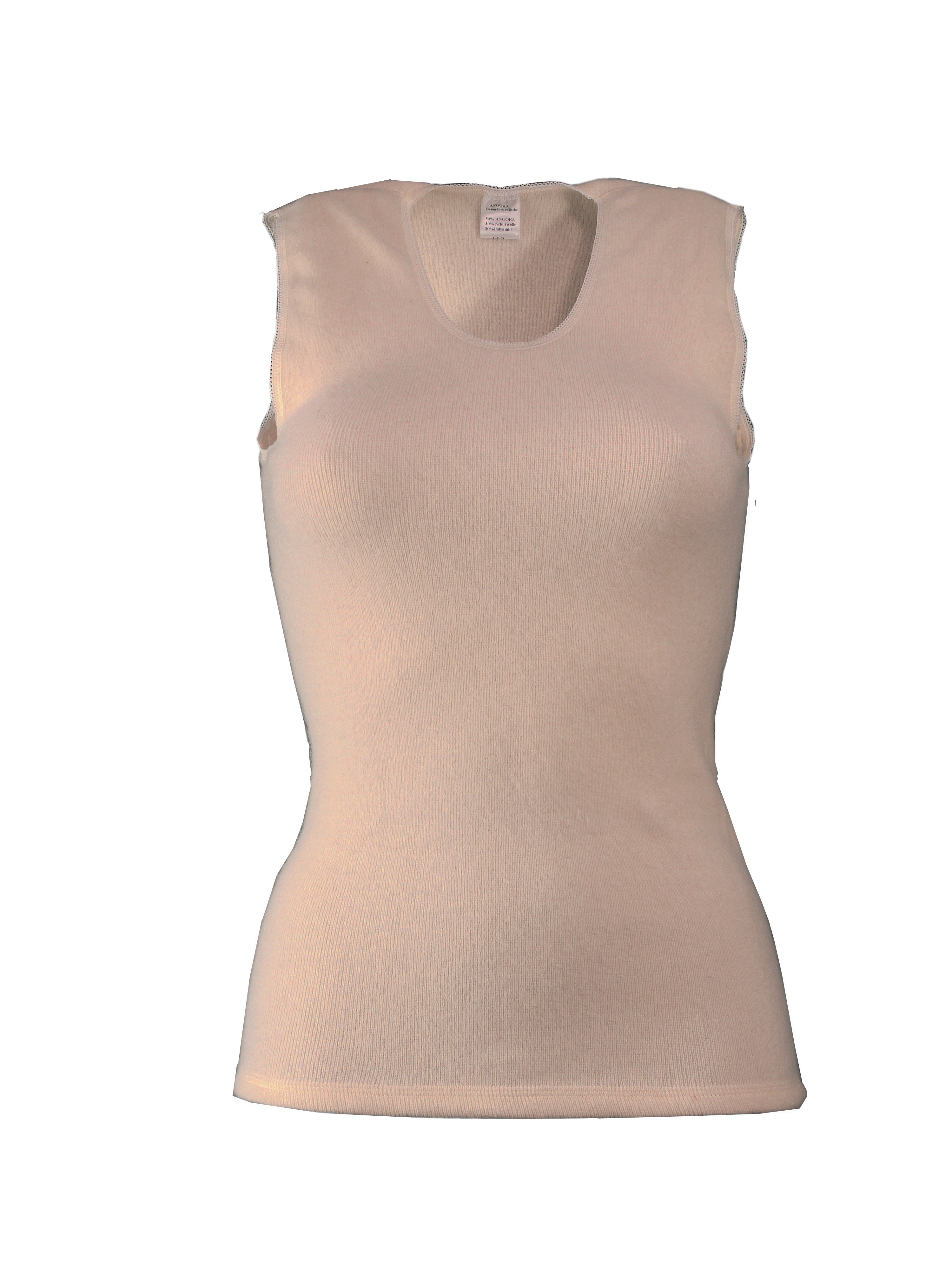 Damenhemd onhe Arm <p> 70% Angora 15% Schurwolle 15% Polyamid