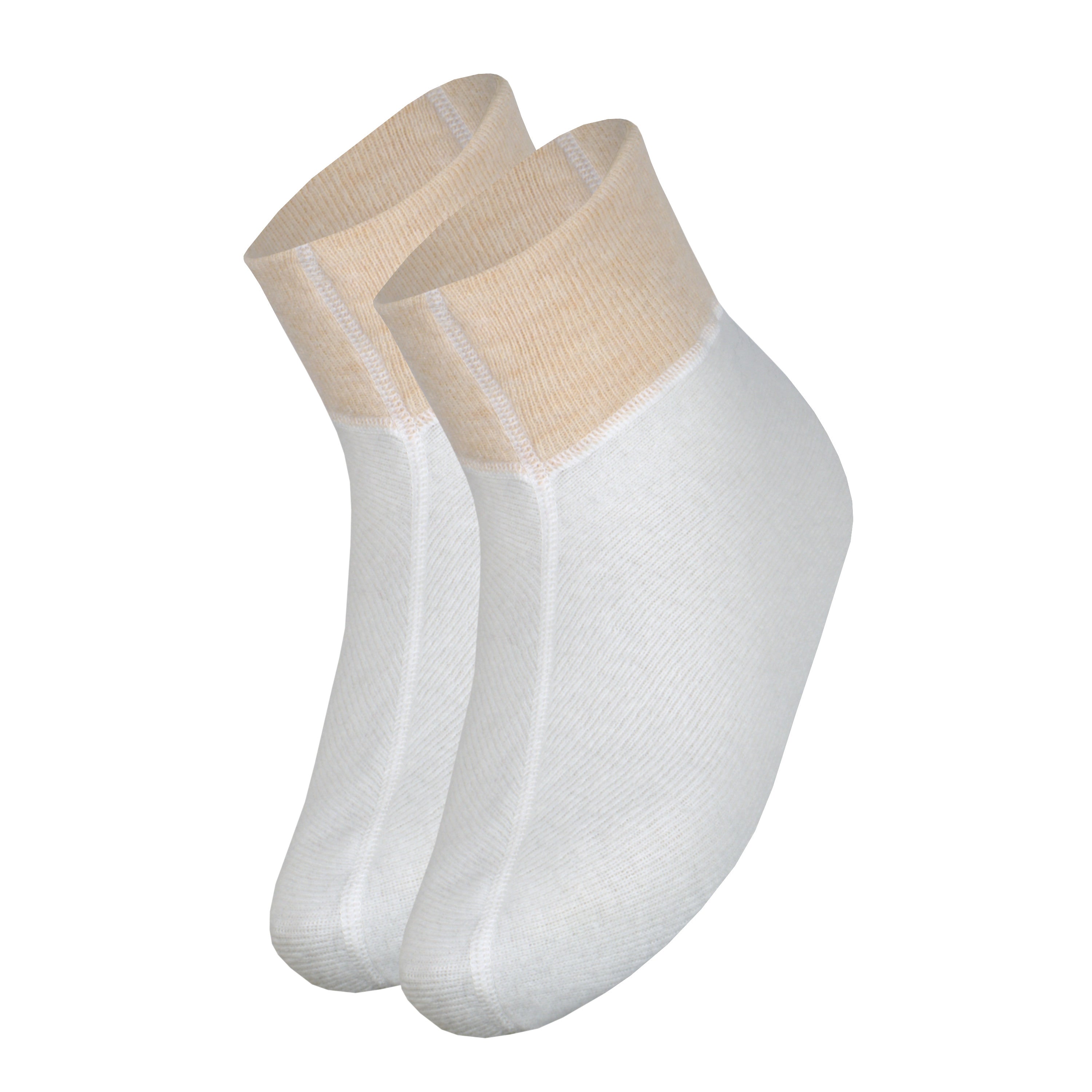 Fußwärmer/Bettschuhe doppelwandig - extrawarm <p> 70% Angora 15% Schurwolle 15% Polyamid