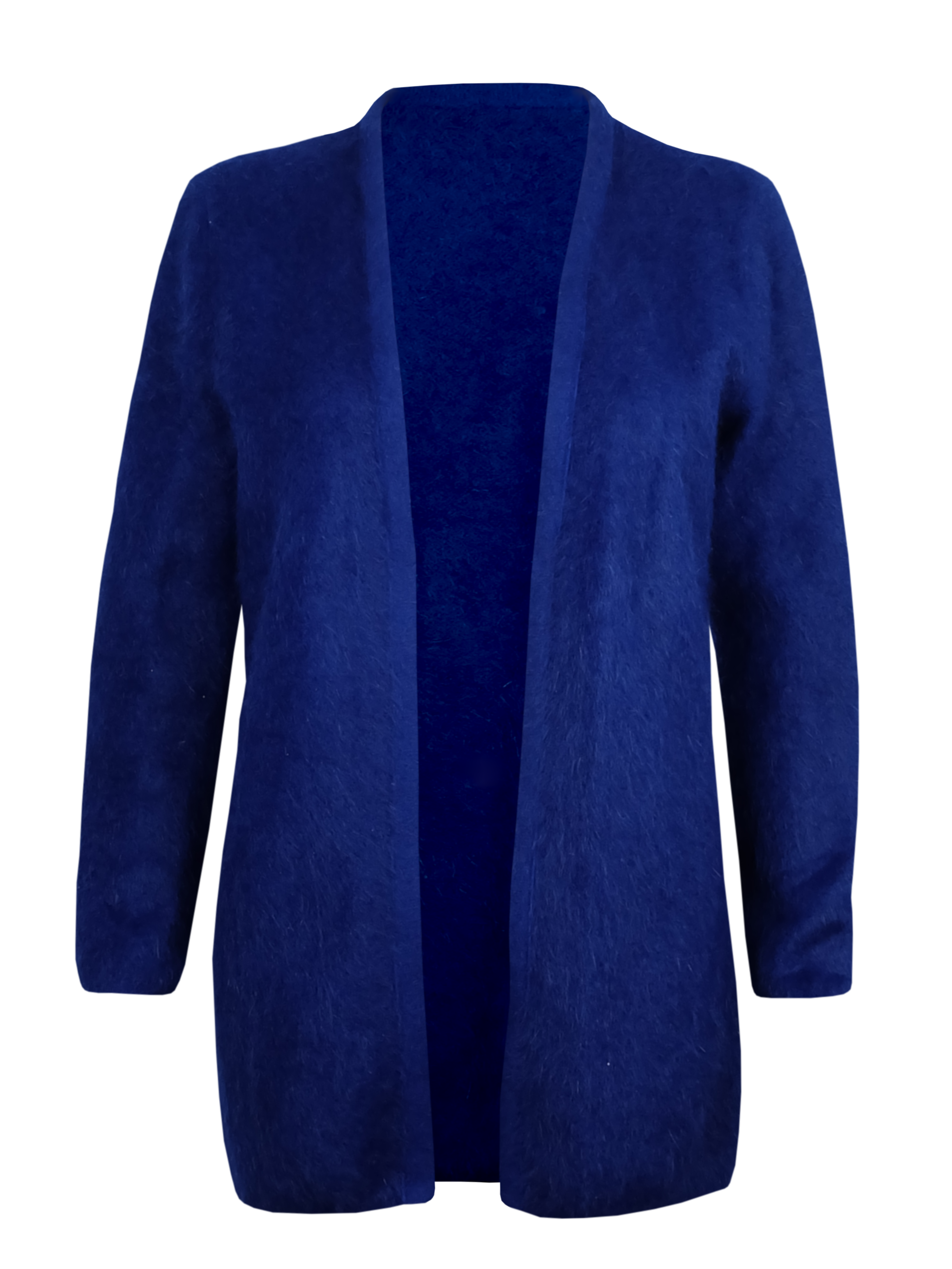 Strickjacke in Waffelmusteroptik langgeschnitten ohne Knöpfe