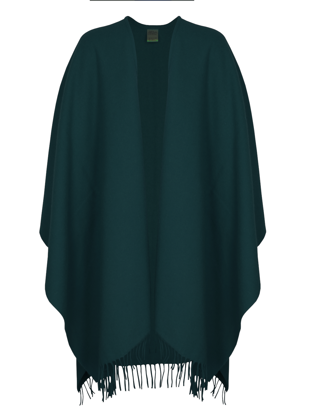 Poncho mit Fransen <p> 70% Schurwolle 25% Angora 5% Polyamid