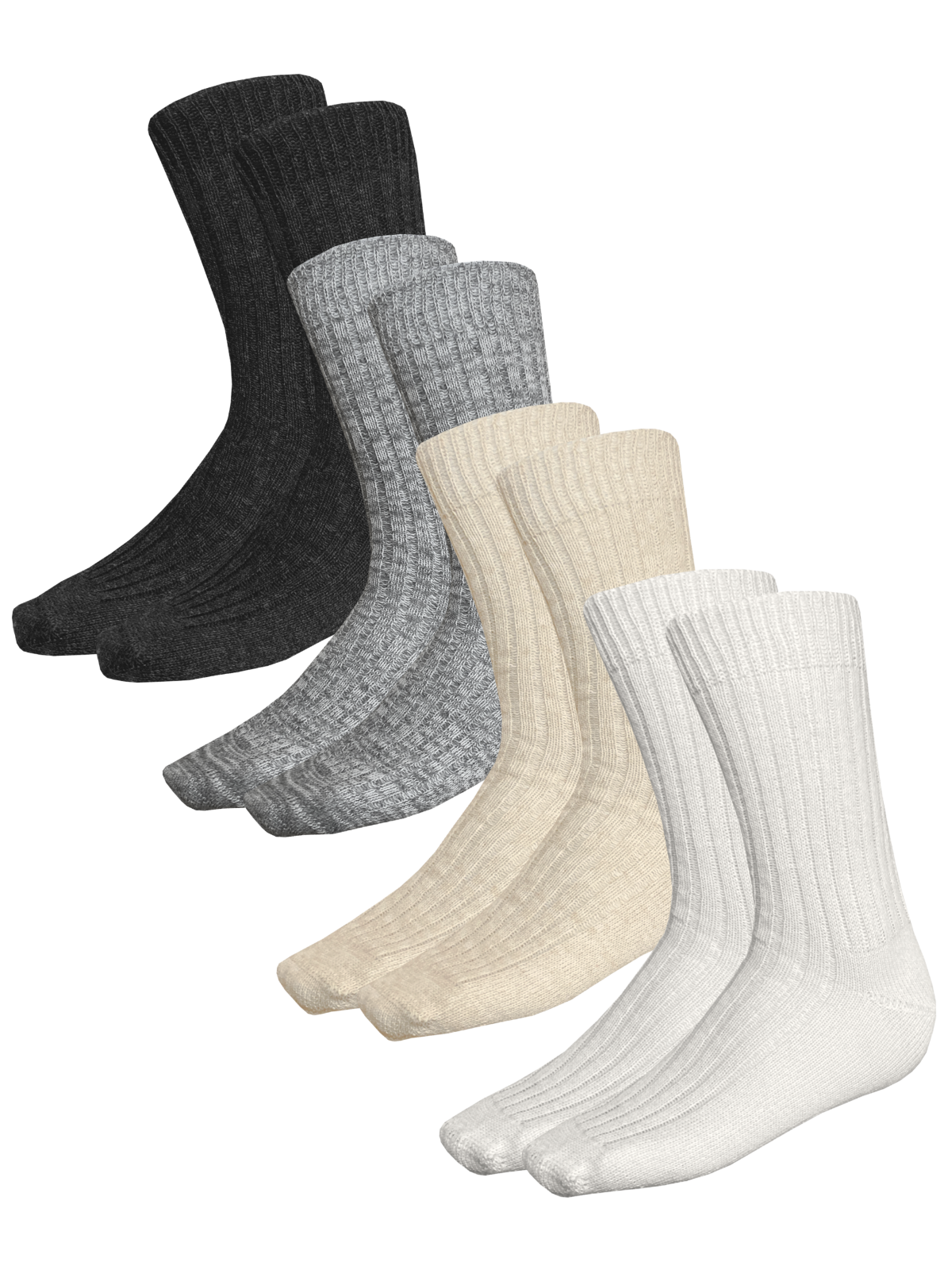 Angora-Wohlfühlsocken <p> 46% Angora 28% Schurwolle 18% Polyamid 8% Elasthan