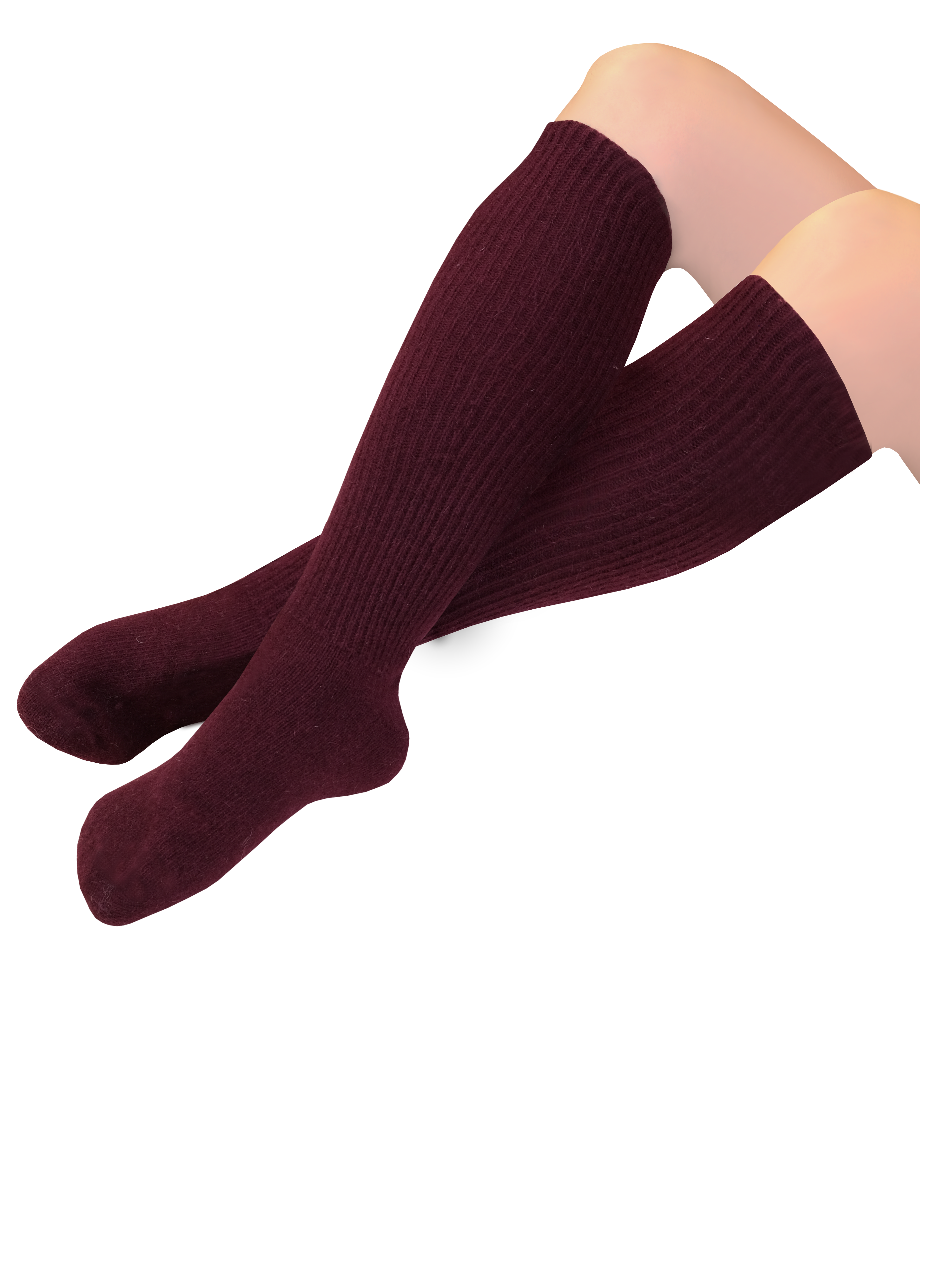 Kniestrümpfe <p> 50% Angora 30% Schurwolle 20% Polyamid