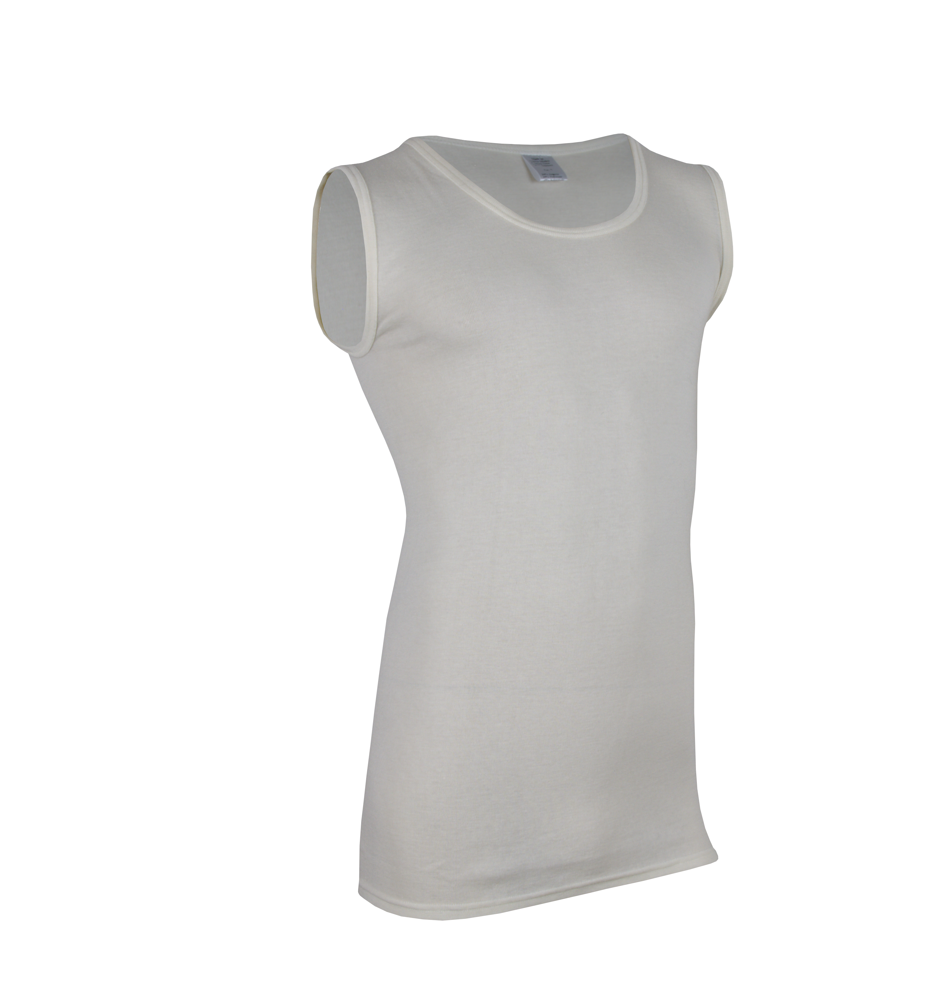 Herrenhemd ohne Arm <p> 100% Angora