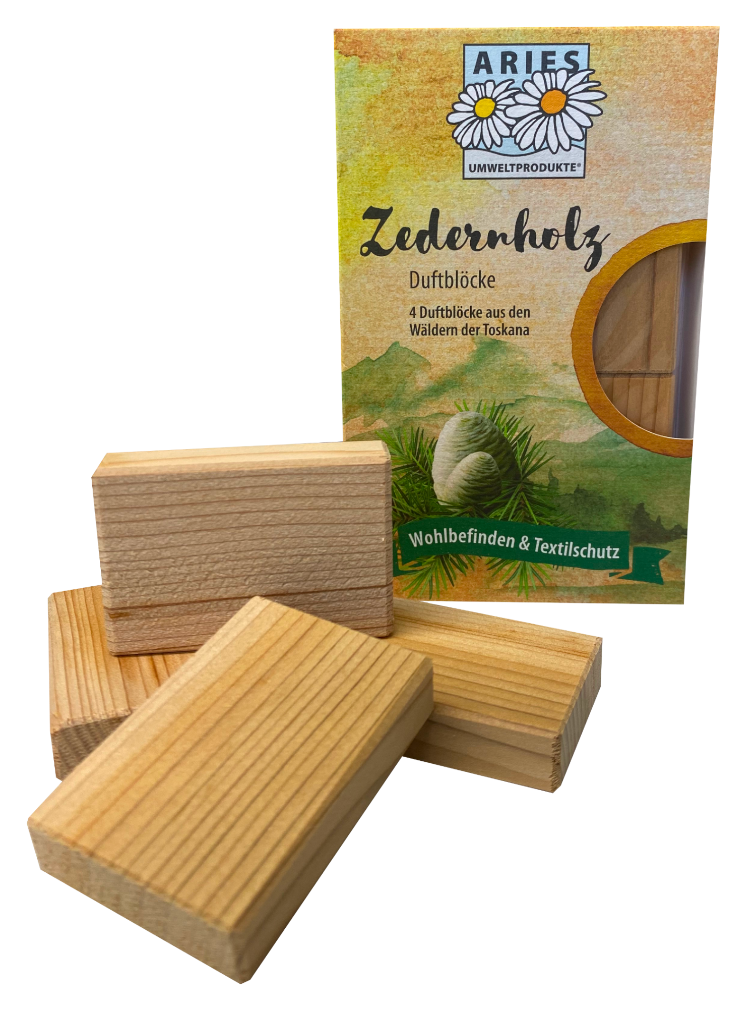 Zedernholz <p> 4 Duftblöcke