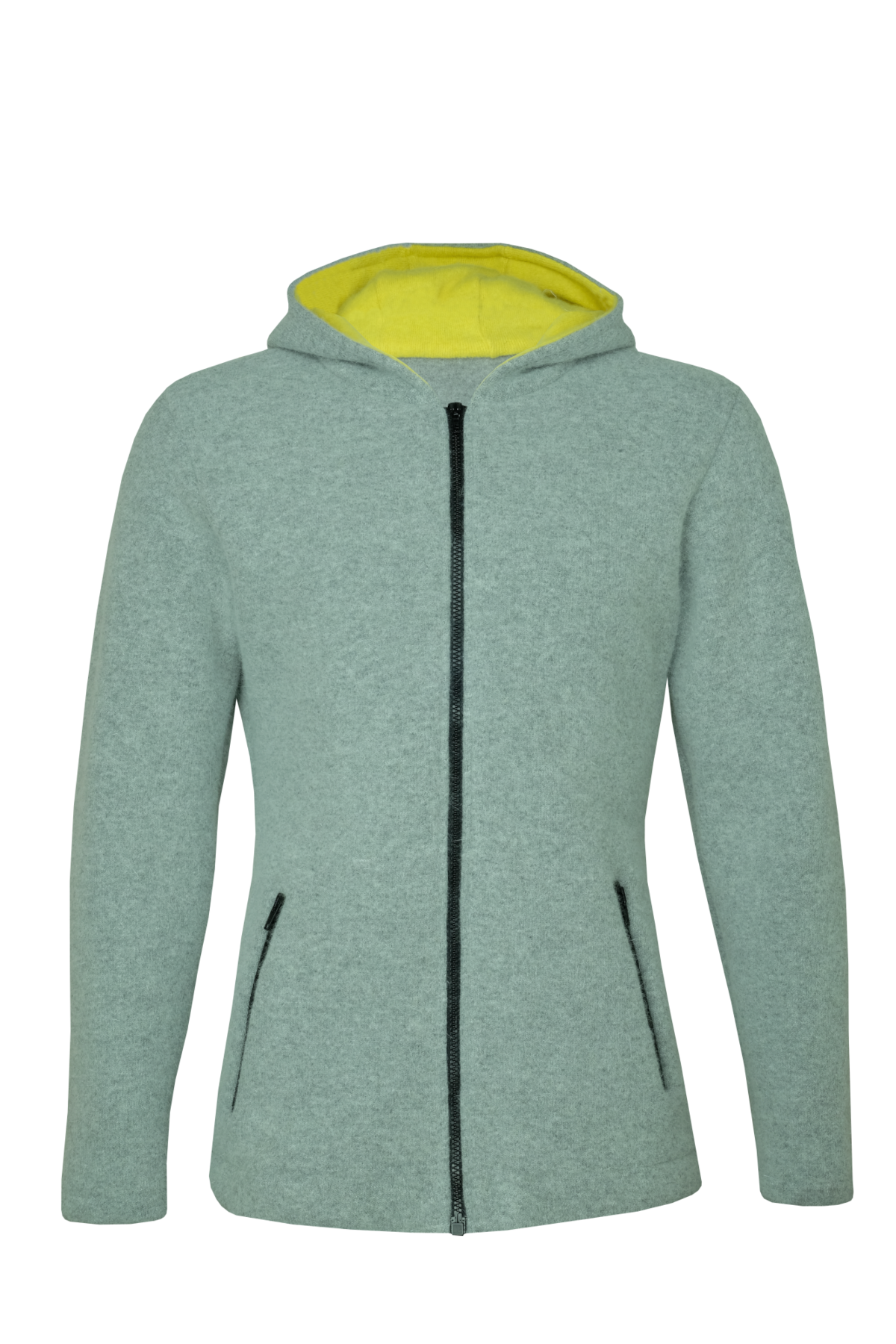 Moderne Outdoorjacke in silbergrau meliert