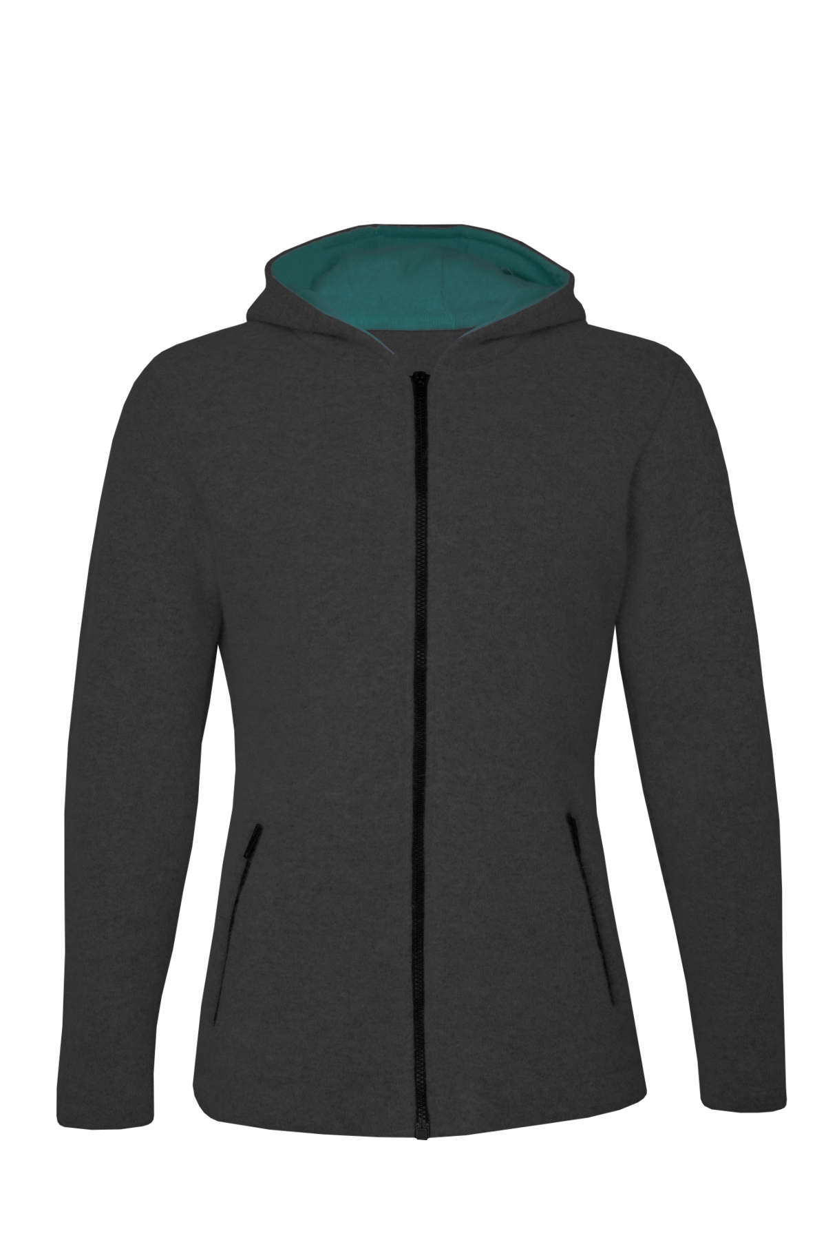 Moderne Outdoorjacke in silbergrau meliert